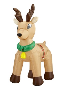 Widmann Dmuchany renifer w kolorze jasnobrązowym - wys. 122 cm ze sklepu Limango Polska w kategorii Dekoracje - zdjęcie 187791340