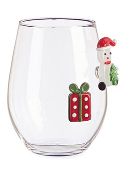 Bizzotto Szklanka &quot;Snowman&quot; ze wzorem - wys. 12 x Ø 9 cm ze sklepu Limango Polska w kategorii Naczynia - zdjęcie 187791510