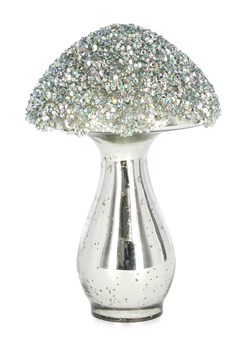 Bizzotto Figurka dekoracyjna &quot;Mushroom&quot; w kolorze srebrnym - wys. 19 cm ze sklepu Limango Polska w kategorii Dekoracje - zdjęcie 187791554