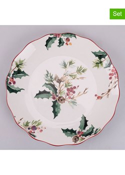 Villa d´Este Talerzyki deserowe (6 szt.) w kolorze białym ze wzorem - Ø 20 cm ze sklepu Limango Polska w kategorii Naczynia - zdjęcie 187791610
