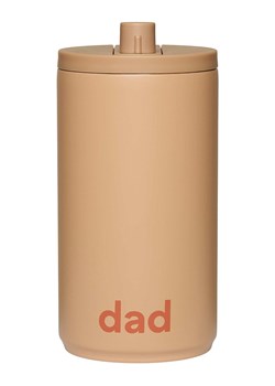 Design Letters Kubek termiczny &quot;Dad&quot; w kolorze beżowym - 350 ml ze sklepu Limango Polska w kategorii Kubki termiczne - zdjęcie 187791644