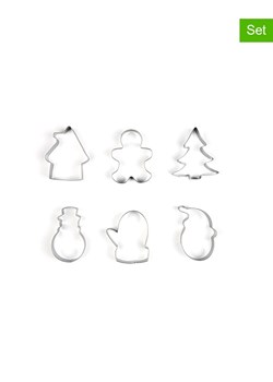 Trendy Kitchen by EXCÉLSA Foremki (6 szt.) &quot;Wonderful Ginger&quot; w kolorze srebrnym ze sklepu Limango Polska w kategorii Akcesoria do pieczenia - zdjęcie 187792073