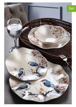 Hermia 24-częściowy zestaw w kolorze biało-niebiesko-jasnoróżowym ze sklepu Limango Polska w kategorii Naczynia - zdjęcie 187792172