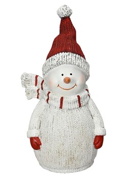 POSIWIO Figurka &quot;Snowman&quot; w kolorze białym na płot - 11,5 x 22 x 8 cm ze sklepu Limango Polska w kategorii Dekoracje i akcesoria ogrodowe - zdjęcie 187792410