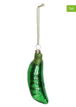 Kersten Bombki (2 szt.) &quot;Bean&quot; w kolorze zielonym - wys. 11,6 cm ze sklepu Limango Polska w kategorii Dekoracje bożonarodzeniowe - zdjęcie 187792680