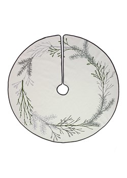 Butter Kings Spódnica choinkowa w kolorze biało-zielonym - Ø 130 cm ze sklepu Limango Polska w kategorii Dywany - zdjęcie 187792783