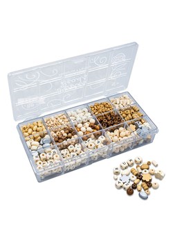 BUKI Zestaw drewnianych koralików &quot;Natural&quot; - 5+ ze sklepu Limango Polska w kategorii Zabawki - zdjęcie 187793310