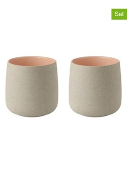 Stelton Kubki (2 szt.) &quot;Emma&quot; w kolorze beżowo-jasnoróżowym - 220 ml ze sklepu Limango Polska w kategorii Dzbanki i zaparzacze - zdjęcie 187793840