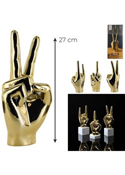 Rétro Chic Figurka dekoracyjna w kolorze złotym - wys. 27 cm (produkt niespodzianka) ze sklepu Limango Polska w kategorii Dekoracje - zdjęcie 187793922