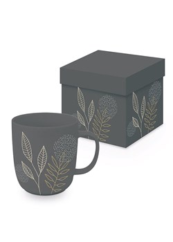 ppd Kubek jumbo &quot;Pure Meadow&quot; w kolorze szarym - 400 ml ze sklepu Limango Polska w kategorii Dzbanki i zaparzacze - zdjęcie 187793972