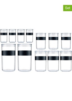 bodum Pojemniki (12 szt.) &quot;Presso&quot; w kolorze czarnym ze sklepu Limango Polska w kategorii Pojemniki kuchenne - zdjęcie 187793973