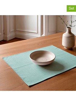 Mint Rugs Podkładki stołowe (2 szt.) &quot;Bria&quot; w kolorze miętowym - 50 x 40 cm ze sklepu Limango Polska w kategorii Podkładki na stół - zdjęcie 187794753