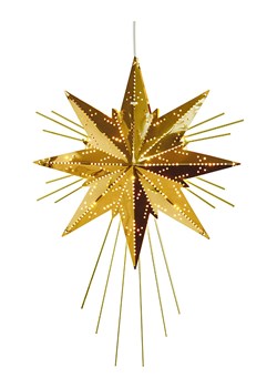 STAR Trading Lampa wisząca &quot;Mini Luxe&quot; w kolorze złotym - 25 x 36 x 6 cm ze sklepu Limango Polska w kategorii Dekoracje bożonarodzeniowe - zdjęcie 187794960