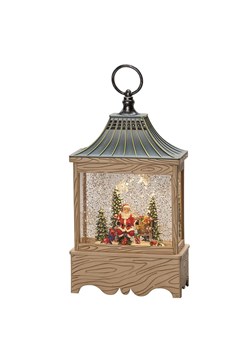 Konstsmide Dekoracyjna lampa LED &quot;Santa and tree&quot; w kolorze beżowym - 16 x 29 x 7,5 cm ze sklepu Limango Polska w kategorii Oświetlenie - zdjęcie 187794962