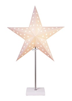 STAR Trading Lampa stojąca &quot;Leo&quot; w kolorze białym - wys. 65 cm ze sklepu Limango Polska w kategorii Oświetlenie - zdjęcie 187794980