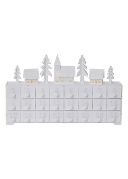STAR Trading Kalendarz adwentowy LED &quot;Yuletide&quot; w kolorze białym - 37,5 x 22,5 cm ze sklepu Limango Polska w kategorii Dekoracje - zdjęcie 187795052