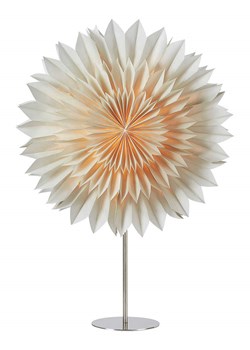 Marksljöd Lampa stołowa &quot;Solina&quot; w kolorze jasnoszaro-srebrnym - 48 x 75 x 16 cm ze sklepu Limango Polska w kategorii Oświetlenie - zdjęcie 187795063