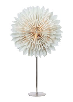 Marksljöd Lampa stołowa &quot;Solina&quot; w kolorze jasnoszaro-srebrnym - 35 x 63 x 14 cm ze sklepu Limango Polska w kategorii Oświetlenie - zdjęcie 187795102