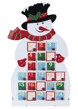 STAR Trading Kalendarz adwentowy LED &quot;Yuletide&quot; w kolorze białym ze wzorem - 25 x 45 cm ze sklepu Limango Polska w kategorii Dekoracje bożonarodzeniowe - zdjęcie 187795404