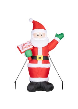 Hollybell Dmuchana dekoracja LED w kolorze czerwonym - 78 x 126 x 50 cm ze sklepu Limango Polska w kategorii Dekoracje bożonarodzeniowe - zdjęcie 187795603