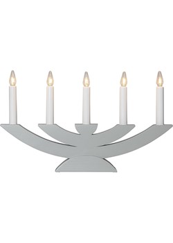 STAR Trading Lampa dekoracyjna &quot;Navida&quot; w kolorze szarym - 42 x 24 cm ze sklepu Limango Polska w kategorii Oświetlenie - zdjęcie 187795610