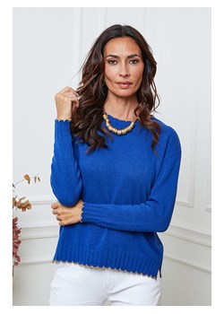 So Cachemire Sweter &quot;Kedis&quot; w kolorze niebieskim ze sklepu Limango Polska w kategorii Swetry damskie - zdjęcie 187797202