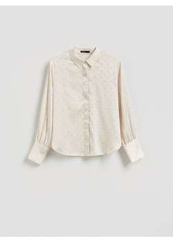 Reserved - Koszula ze strasem - złamana biel ze sklepu Reserved w kategorii Koszule damskie - zdjęcie 187797683