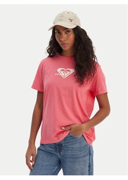Roxy T-Shirt Oceanregular ERJZT06078 Różowy Regular Fit ze sklepu MODIVO w kategorii Bluzki damskie - zdjęcie 187797923