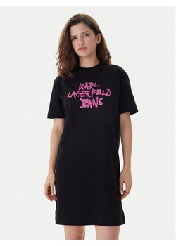 Karl Lagerfeld Jeans Sukienka codzienna B1W13043 Czarny Regular Fit ze sklepu MODIVO w kategorii Sukienki - zdjęcie 187797931