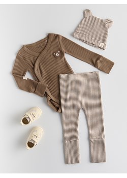 Reserved - Bawełniany komplet - brązowy ze sklepu Reserved w kategorii Odzież dla niemowląt - zdjęcie 187798574