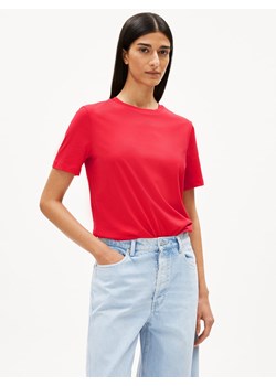 ARMEDANGELS Koszulka damska - Lualaa Kobiety Bawełna czerwony jednolity ze sklepu vangraaf w kategorii Bluzki damskie - zdjęcie 187798720