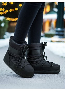 Sinsay - Botki z kożuszkiem - czarny ze sklepu Sinsay w kategorii Śniegowce damskie - zdjęcie 187799631