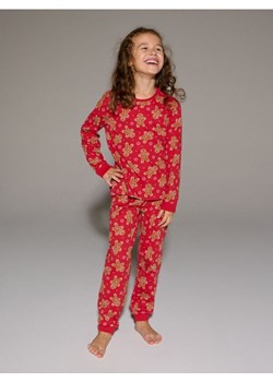 Sinsay - Piżama dwuczęściowa z motywem piernikowego ludzika - czerwony ze sklepu Sinsay w kategorii Piżamy dziecięce - zdjęcie 187799643