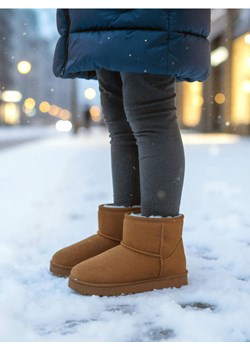 Sinsay - Śniegowce z wełnianą wyściółką - brązowy ze sklepu Sinsay w kategorii Buty zimowe dziecięce - zdjęcie 187799650