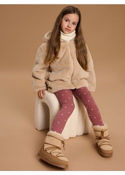 Sinsay - Śniegowce z futerkiem i wełnianą wyściółką - beżowy ze sklepu Sinsay w kategorii Buty zimowe dziecięce - zdjęcie 187799662