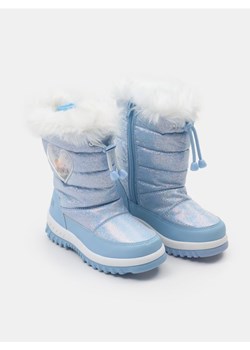 Sinsay - Ocieplane śniegowce z aplikacją 3D w kształcie serca z konfetti Frozen - błękitny ze sklepu Sinsay w kategorii Buty zimowe dziecięce - zdjęcie 187799670