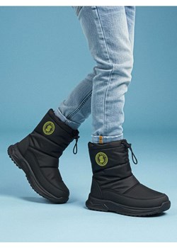 Sinsay - Ocieplane śniegowce z odblaskowymi elementami z domieszką wełny - czarny ze sklepu Sinsay w kategorii Buty zimowe dziecięce - zdjęcie 187799732
