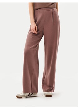 Sinsay - Spodnie wide leg z dzianiny scuba - brązowy ze sklepu Sinsay w kategorii Spodnie damskie - zdjęcie 187799753