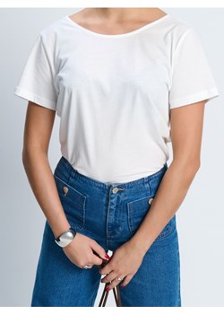Sinsay - Bluzka z krótkim rękawem - kremowy ze sklepu Sinsay w kategorii Bluzki damskie - zdjęcie 187799760