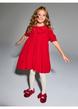 Sinsay - Sukienka babydoll z motywem świątecznym - czerwony ze sklepu Sinsay w kategorii Sukienki dziewczęce - zdjęcie 187799793