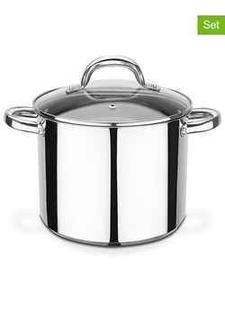 GSW 2-częściowy zestaw &quot;Montreal&quot; w kolorze srebrnym - Ø 20 cm ze sklepu Limango Polska w kategorii Garnki - zdjęcie 187800412