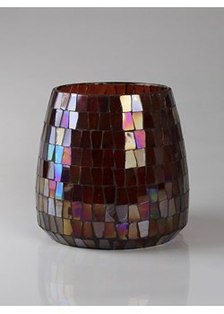 AM Design Świecznik w kolorze bordowym - wys. 15 x Ø 15 cm ze sklepu Limango Polska w kategorii Świeczniki - zdjęcie 187800642