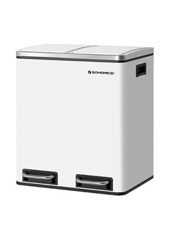 Songmics Kosz w kolorze białym na śmieci - 2x 15 l ze sklepu Limango Polska w kategorii Kosze na śmieci - zdjęcie 187800821