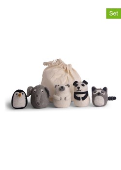 Gry &amp; Sif Figurki dekoracyjne (5 szt.) w kolorze szaro-beżowym - 20 x 15 x 8 cm ze sklepu Limango Polska w kategorii Dekoracje - zdjęcie 187800981