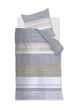 Beddinghouse Komplet pościeli flanelowej &quot;Stitches&quot; w kolorze biało-niebieskim ze sklepu Limango Polska w kategorii Pościele - zdjęcie 187801533