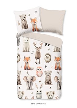 Good Morning Komplet pościeli flanelowej &quot;Sven&quot; w kolorze beżowo-białym ze sklepu Limango Polska w kategorii Pościel dziecięca - zdjęcie 187801563