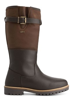 TRAVELIN&apos; Skórzane kozaki &quot;Hyllestad&quot; w kolorze brązowym ze sklepu Limango Polska w kategorii Buty zimowe męskie - zdjęcie 187801601