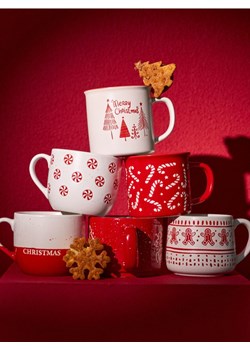 Sinsay - Kubek ze świątecznym napisem - czerwony ze sklepu Sinsay w kategorii Kubki - zdjęcie 187802871