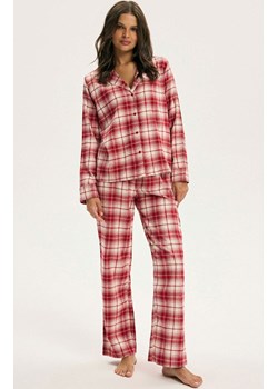 Esotiq rozpinana piżama damska Chrismis 44548-33X, Kolor czerwony-kratka, Rozmiar L, Esotiq ze sklepu Primodo w kategorii Piżamy damskie - zdjęcie 187803502
