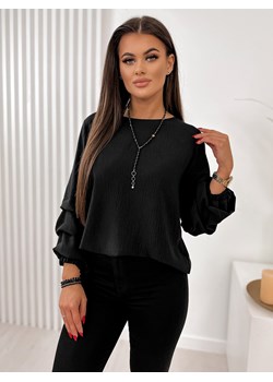 bluzka sue czarna one size ze sklepu UBRA w kategorii Bluzki damskie - zdjęcie 187803891